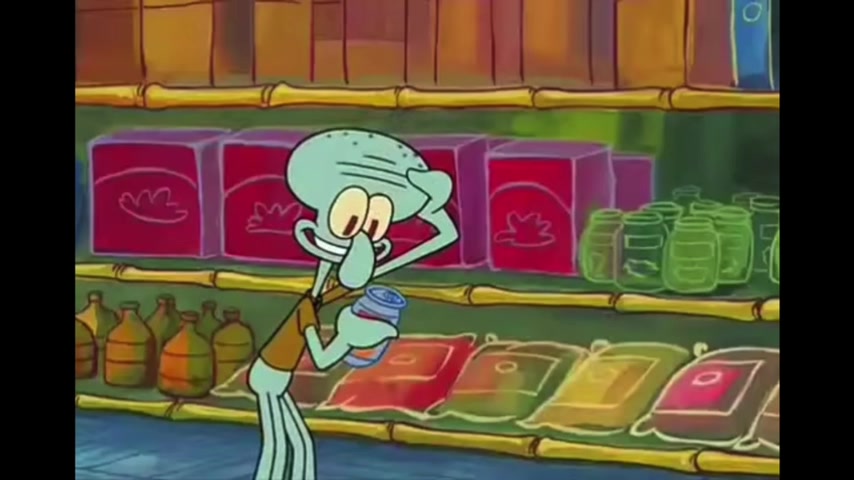 spongebob clip squidward canned bread season 2 episode 26b